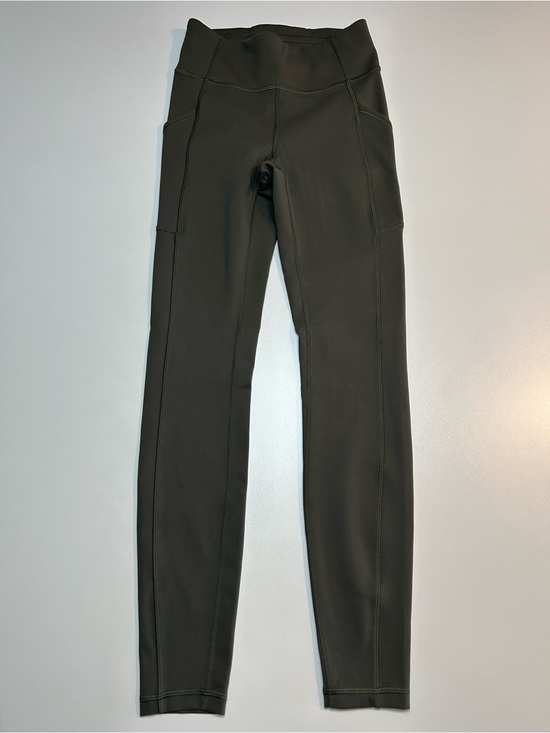 lululemon athletica Pants - Lululemon Fast and Free High-Rise Tights Pockets Dark Olive Green Pant